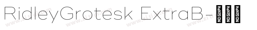RidleyGrotesk ExtraB字体转换